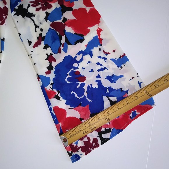 Vince Camuto Nautical Bloom Women's Cold Shoulder Multicolor Blouse Top- Size S - Picture 7 of 9